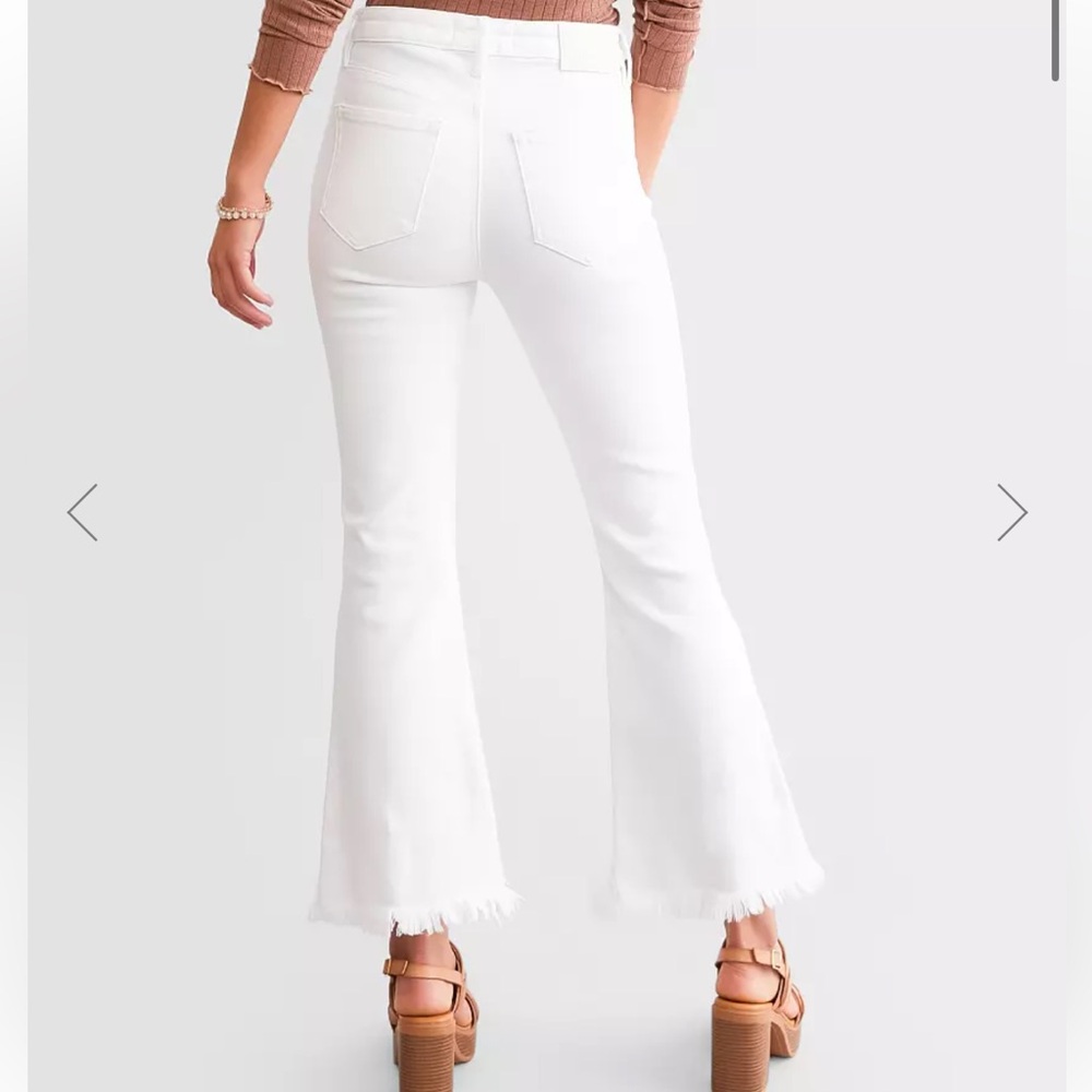 Hidden Jeans Happi Cropped Flare White